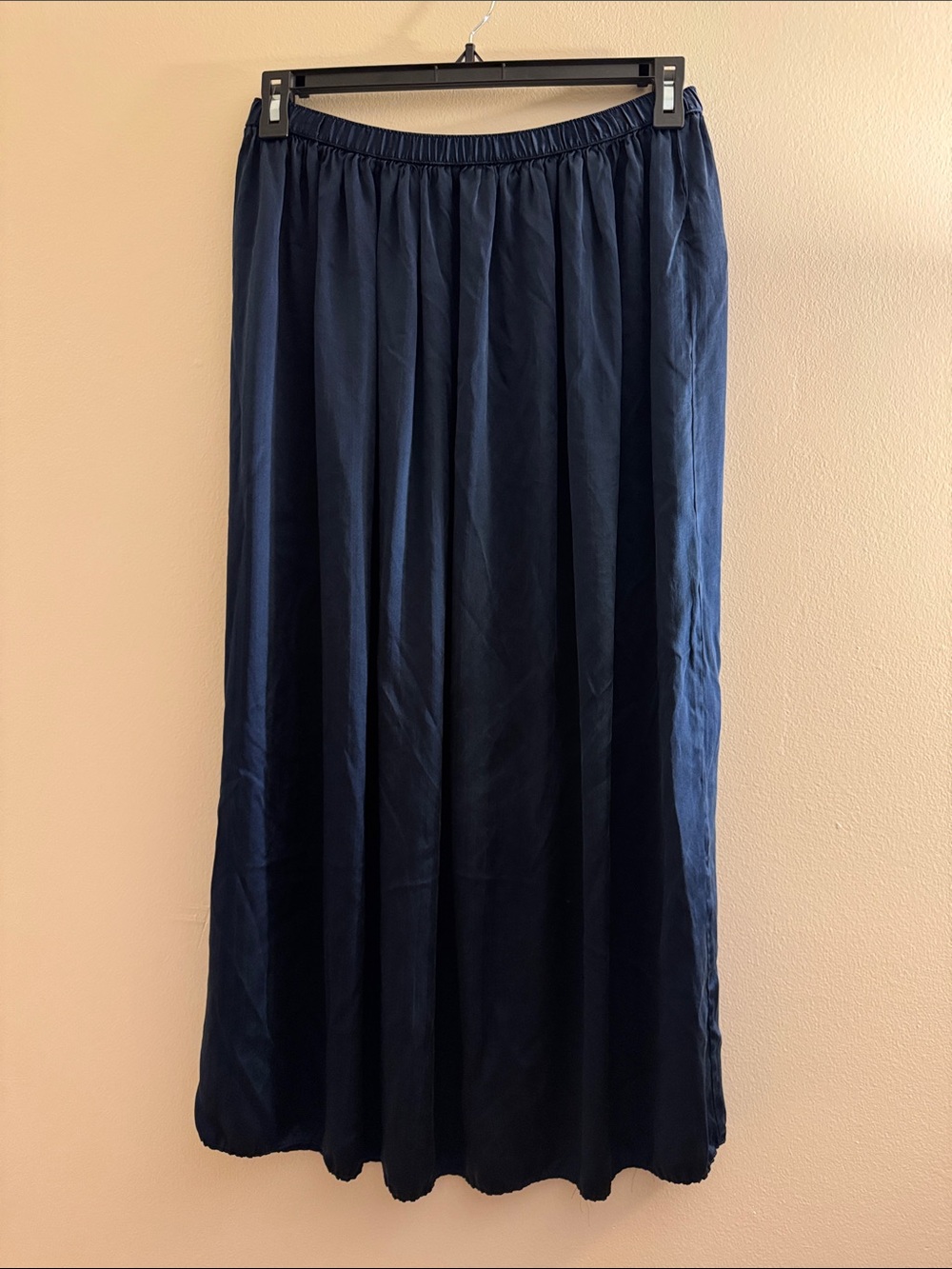 SPIEGEL DESIGN STUDIO Vintage Navy Silk Skirt